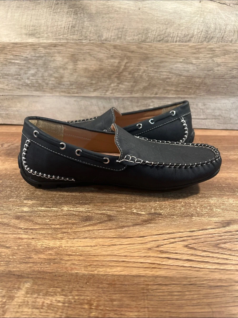 Classic Black Slip-On Driving Loafers for Men